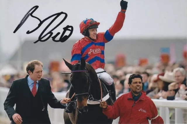 Barry Geraghty Hand Signed Sprinter Sacre 6x4 Photo Horse Racing Autograph