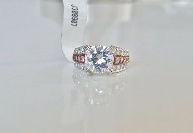 New Sterling Silver 925 Ross Simons Engagement CZ Ring Size 6