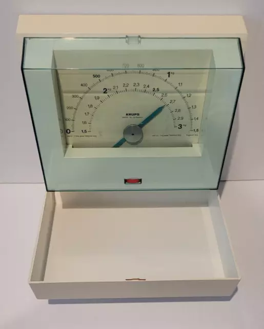 Vintage Mid-Century 1960’s Germany “Krups” Wall Mount Kitchen Scales - White