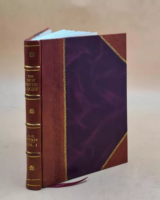 The New phytologist V. v.1 (1902) 1902 by Tansley, A. G. (Arthur George), Sir,