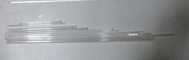 Lab Glass-Tubes  Of Varying Length And Diameter - Lot Of 11 (Gw-2-/L3)