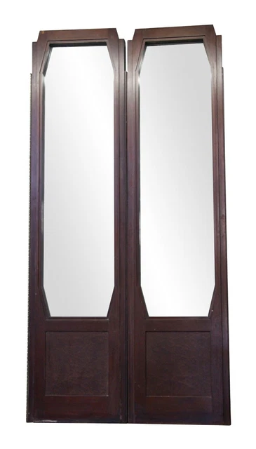 Waldorf Astoria Art Deco Style Walnut Double Doors 108 x 54
