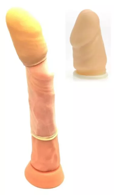Guaina fallica indossabile manicotto estensore prolunga per il pene maschile sex