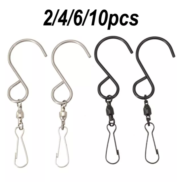 Swivel Hooks Clips Hanger for Hanging Wind Chimes Crystal Twisters Spinning Deco