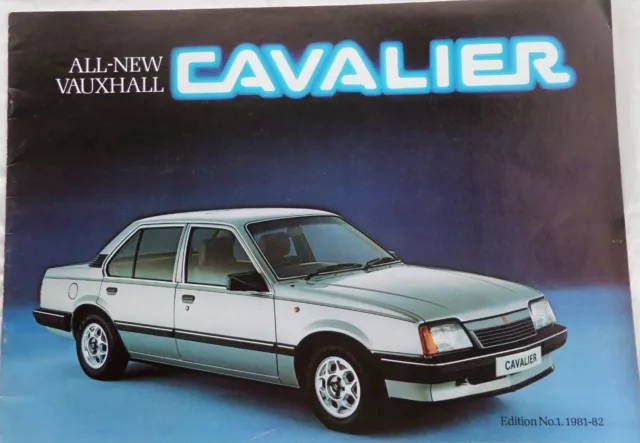 All New Vauxhall Cavalier Sales Brochure Sept 1981 Inc SR Inc Specs Classic Car