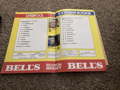 LIVERPOOL V TOTTENHAM 1982 Milk Cup Final Programme + Ticket. £5.00