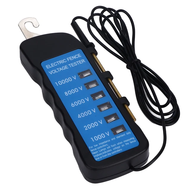 Electric Fence Tester Voltage Meter 10000V Waterproof Portable Tool With New✿
