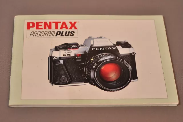 Programa Pentax Plus manual del propietario, original, ¡ni una copia! c1984