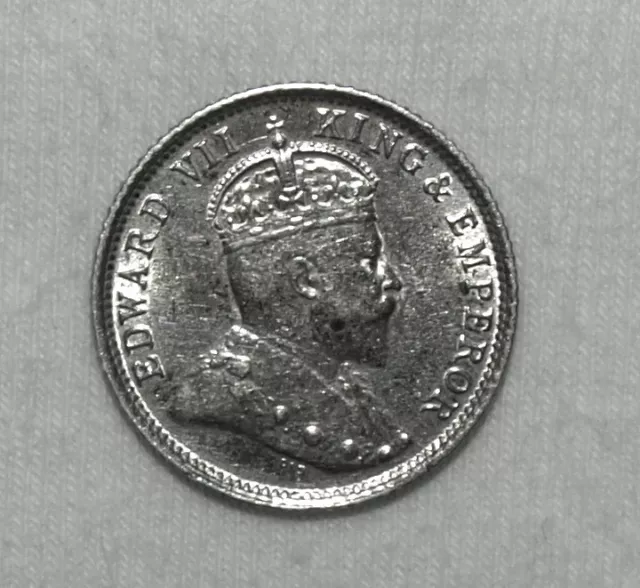 Silber/Silver British Guyana/Britisch Guiana Edward VII, 1910, 4 Pence UNC
