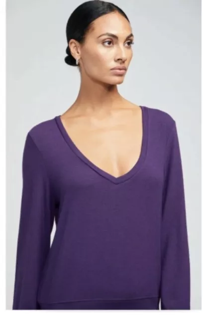 Wildfox Womens Size Small Purple Long Sleeve Sweater