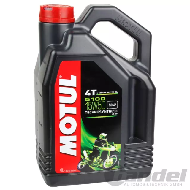 4L MOTUL 5100 4T 15W-50 MOTORRADÖL 15W50 MOTORÖL zB passend für KTM BMW DUCATI