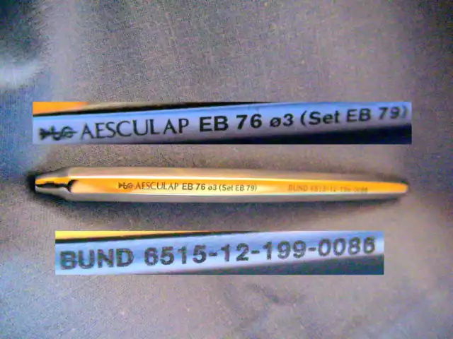 AESCULAP EB 76 Gallengangdilatator Gallengang Dilatator Olive Surgi Instruments