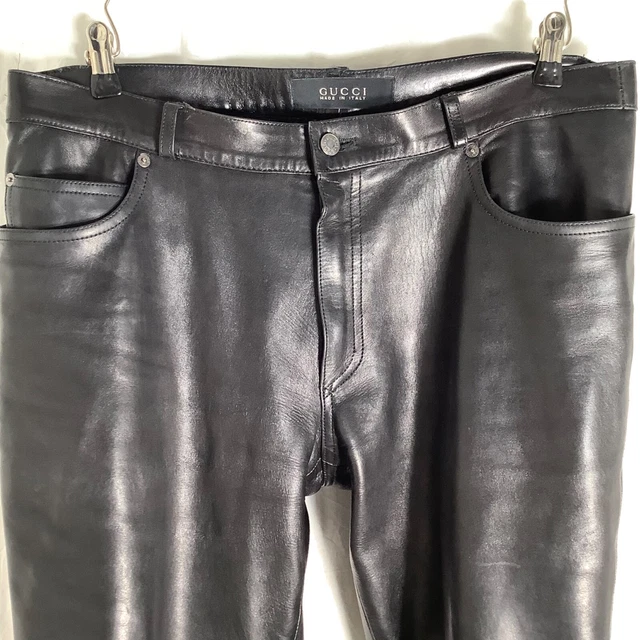 Pantaloni pelle uomo di Gucci 2