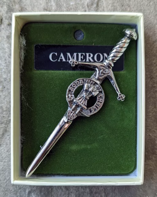 Cameron Clan Crest Kilt Pin/Brooch (Made In Scotland)