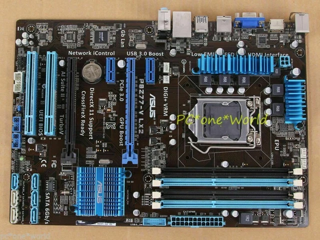 CPU i5 3470、P8H77-V、メモリ16GB ASUS P8Z77-V LX i5-3470 Quad Core 3.2GHz 16GB DDR3 LGA1155