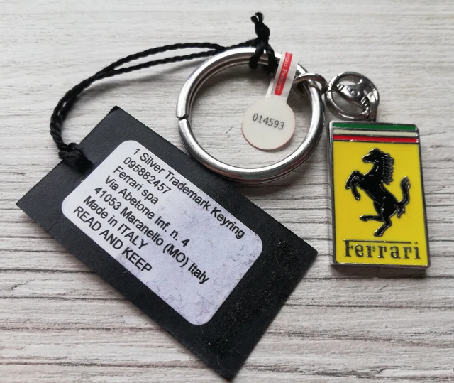 Ferrari Silver 925 keychain . Ferrari Key Ring