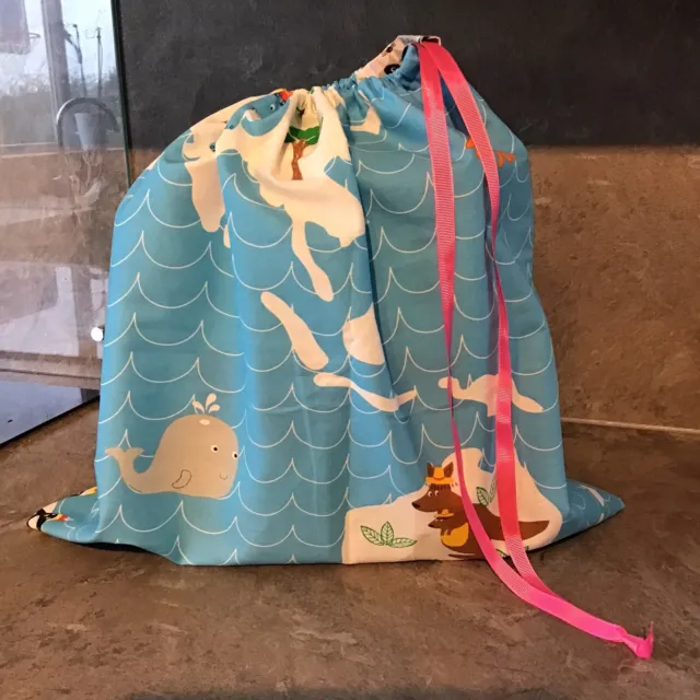 New Map/animals design fabric drawstring  bag/teacher resource/gift/storage