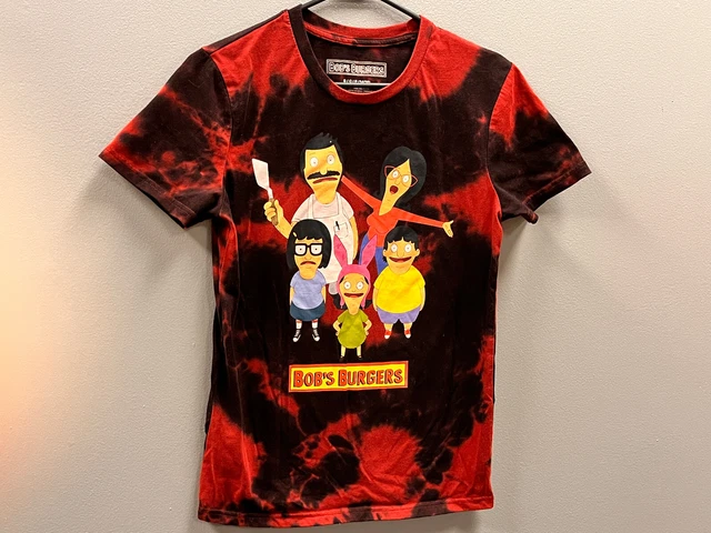 Bob's Burgers Tee T-Shirt Tie Dye Graphic Short Sleeve Men's Size Small S