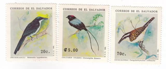 El Salvador, Ensemble De 3 Timbres, MNH, Ah 9