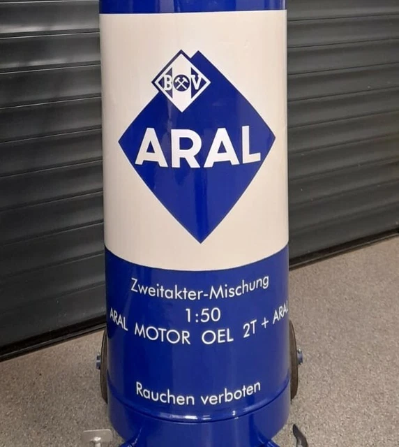 Restaurationsset Aral BV 2-Takt Tanksäule Aufkleber Tankstelle Zapfsäule