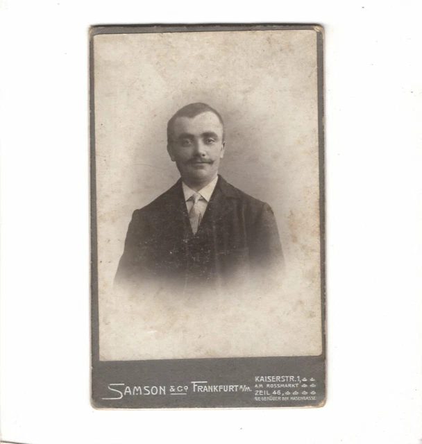 CDV Foto Herrenportrait - Frankfurt Main um 1900