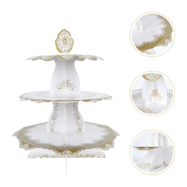 Lot De 5 Supports Présentoirs à Gâteaux Nsiwem – Argent – Accessoires Pour Stand