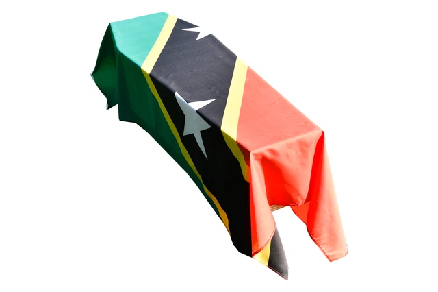 Drappo da bara bandiera St Kitts e Nevis - Spedizione rapida