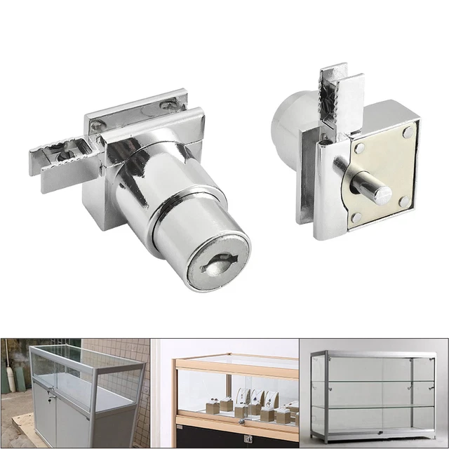 SHOWCASE DISPLAY Sliding Glass Door Lock w/ Keys for 58mm