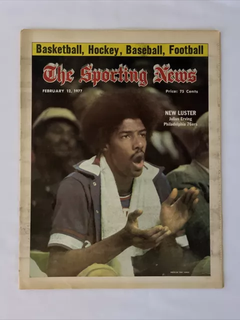 1977 Februar 12 The Sporting Nachrichten Julius Erving Philadelphia 76ers (MH340