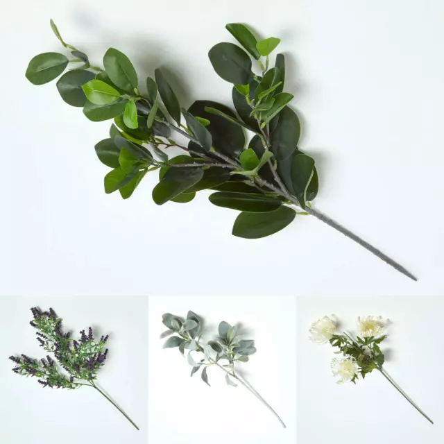 Artificial Single Stem Faux Foliage Leaves for Bouquet or Floral Arrangement