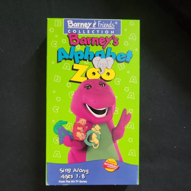 BARNEY FRIENDS COLLECTION Alphabet Zoo VHS Video Tape Sing-Along 1994 £ ...