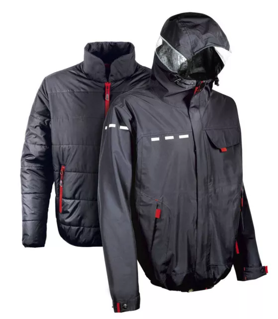 HONEYWELL HLine 3 in 1 Parka Jacke Arbeitsparka Winterjacke Arbeitsjacke schwarz