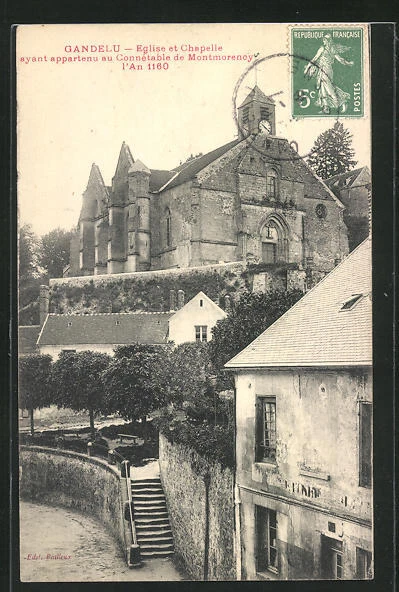 CPA Gandelu, Church and Chapel that belonged to the Connetable de Montmorency the