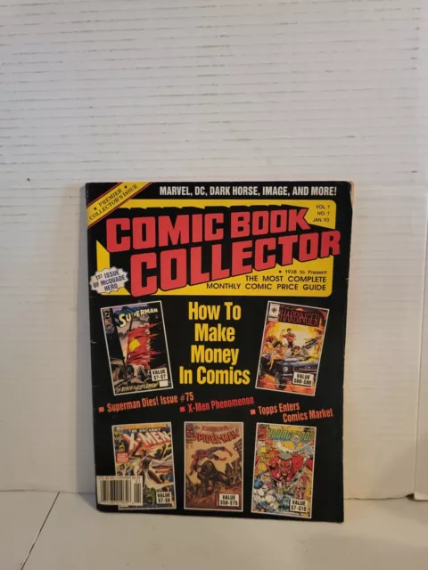 Comic Book Collector Magazine Vol 1 No 1 Jan 93 Premier Collector's Issue