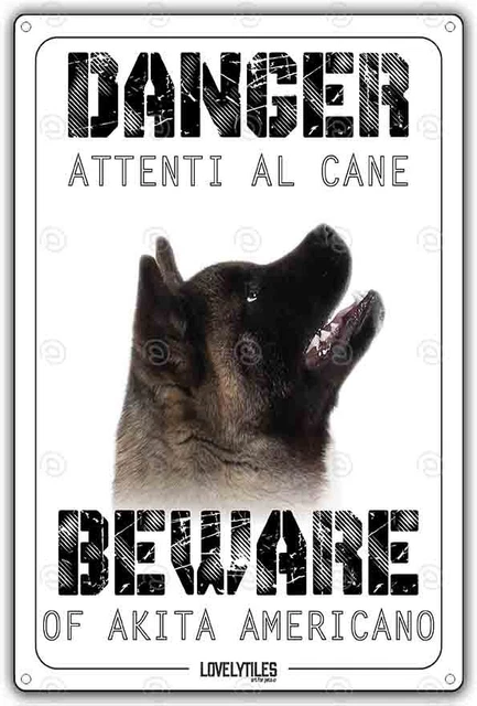 Cartello 'Attenti Al Cane' Amstaff - In PVC 15x20 Cm, Per Recinzioni E Giardini - Foto 5