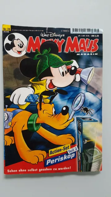 Micky Maus Comicheft Nr. 39 1998 mit Beilage Action-Set Periskop