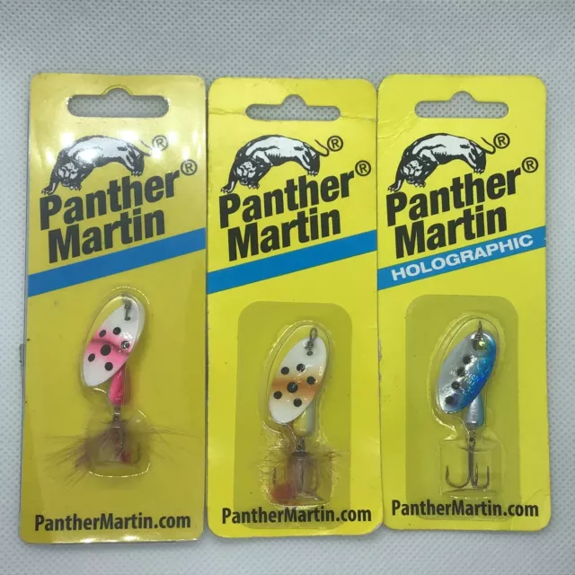 PACKS DE 5 Panther Martin Spinners taille 2 1/16 oz truite arc-en