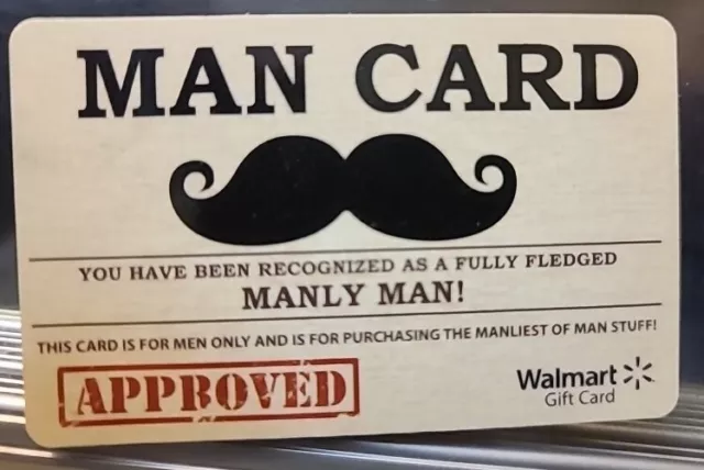 Walmart Collectible MAN CARD - Holy Grail of Gift Cards RECALLED - T59