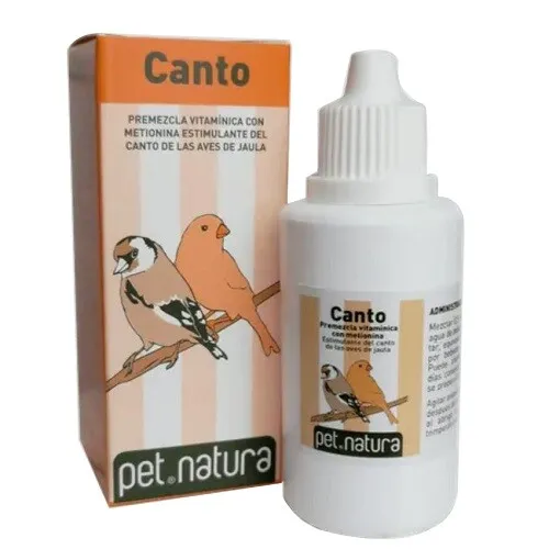 PETNATURA CANTO 125 ml Suplemento vitamínico para pájaros.