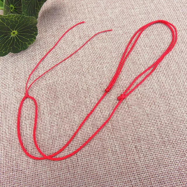 40 RED CHINESE Knotted Silk Cord String Necklace for Chinese Jade