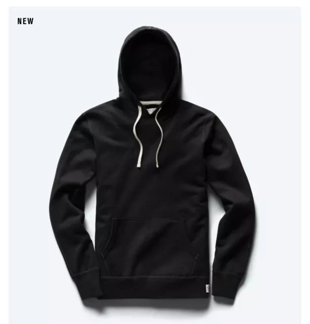 Reigning Champ Men’s Midweight Terry Relaxed Hoodie -Black- L MSRP $145 Large