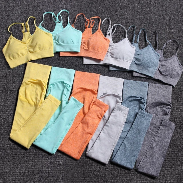 Survêtements Femmes sans Couture Ensemble SPORTS Costume Vêtements de Sport Été