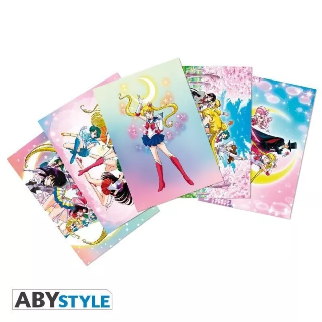 Set mit 5 Sailor Moon-Postkarten