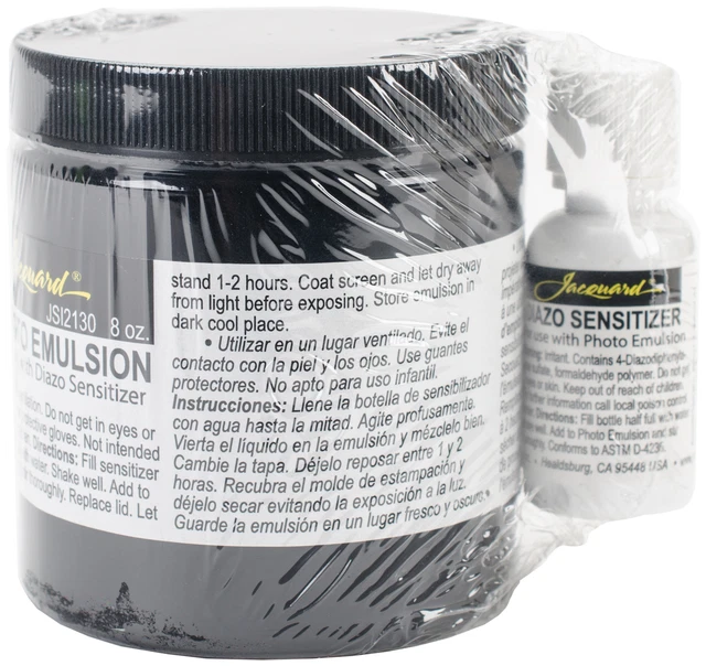 Paquete de 2 emulsiones y sensibilizadores de diazo Jacquard 8 oz-JSI2130