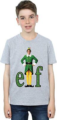 T-Shirt In Cotone Elf Natale Nuova Ragazza Grigio Taglia-Xl