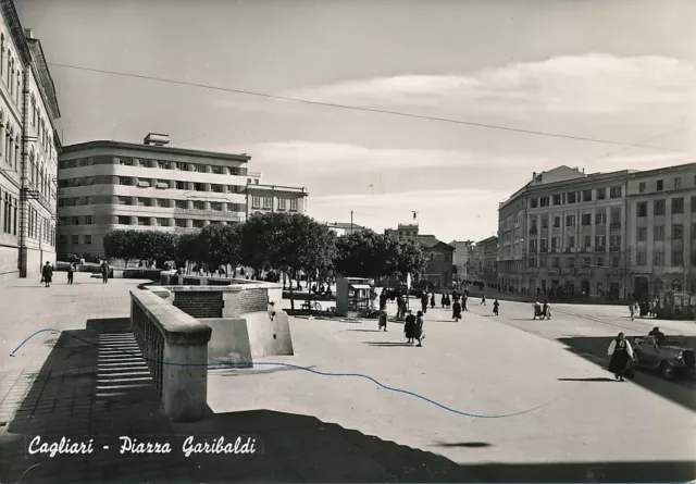 Cartolina Sardegna Cagliari Piazza Garibaldi   
