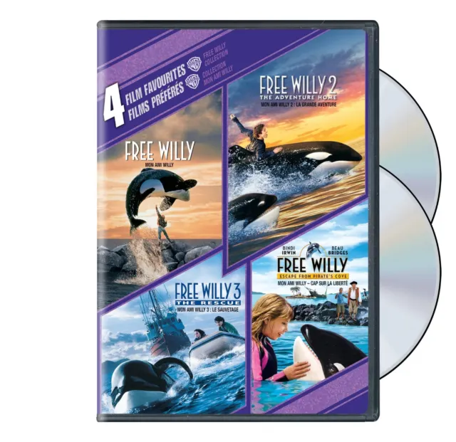 4 Film Favorites: Free Willy 1-4 Collection (Bilingual)