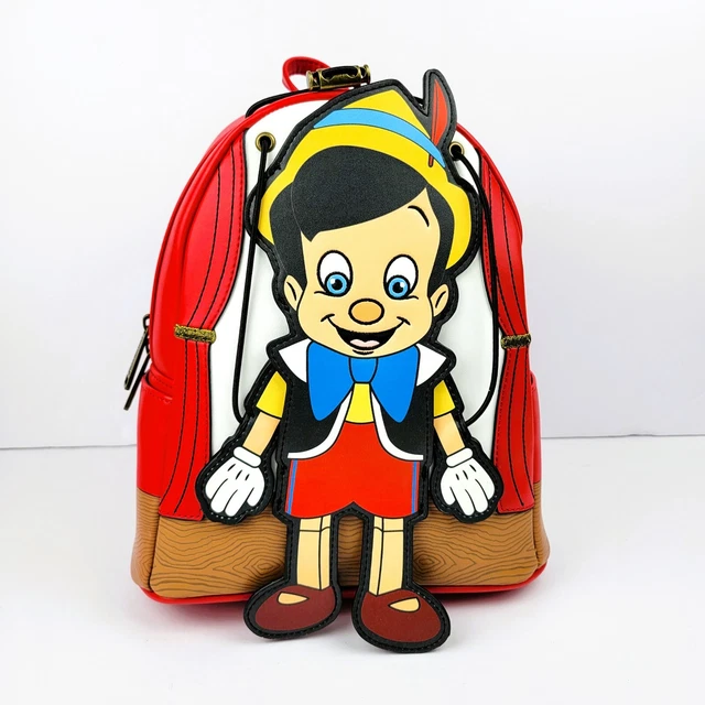 LOUNGEFLY DISNEY PINOCCHIO Figural Mini Backpack Puppet