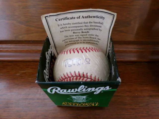 Barry Bonds Signed Official MLB Baseball Rawlings Mint/ sealed with COA