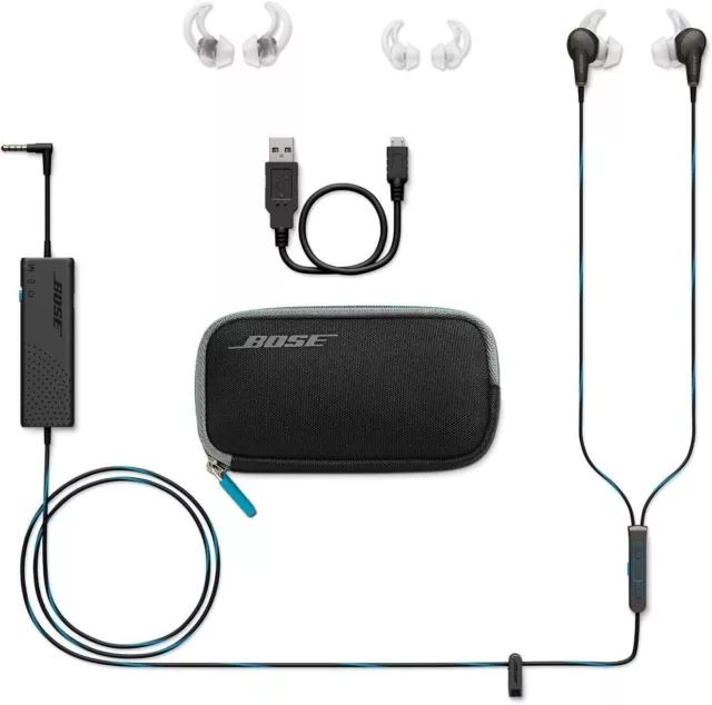 BOSE QuietComfort QC20 Acoustic Noise Cancelling Headphone Black - IOS- No Box